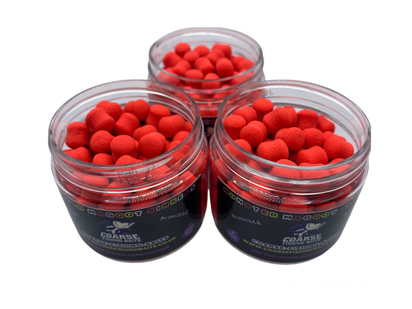 Monster Maggot Sinkers - Fluro Red